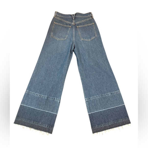 Veronica Beard Taylor Released Hem Cropped Wide-Leg Jean Size 26 - Picture 7 of 15